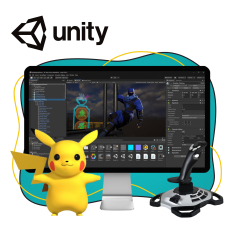 Мир игр на Unity 2D на популярном движке + AI-помощники - КИБЕРшкола программирования для детей, компьютерные курсы для школьников, начинающих и подростков - KIBERone г. Нерюнгри