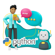 Умный чат-бот на Python - КИБЕРшкола программирования для детей, компьютерные курсы для школьников, начинающих и подростков - KIBERone г. Нерюнгри